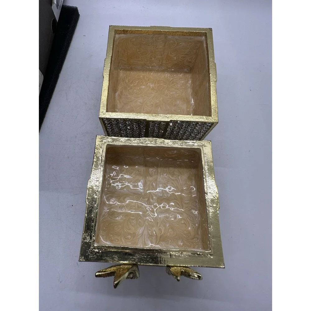 Olivia Riegel CB1220 Crystal Pavé Gift Box Jeweled Trinket Box w/ Original Box